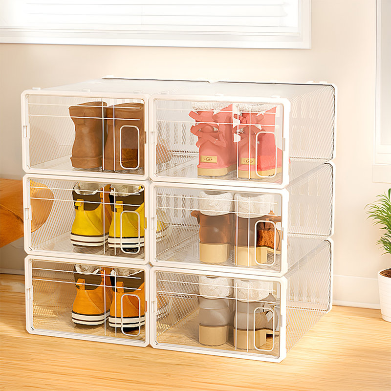 12 Pair Stackable Shoe Storage Box