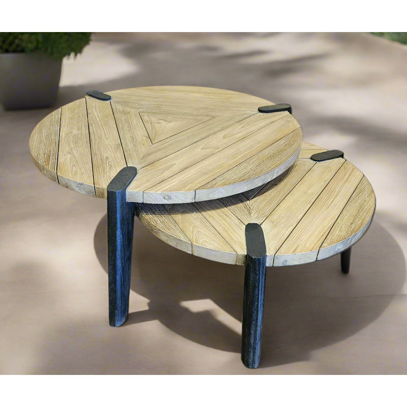 Trandon Teak Outdoor Chat Table