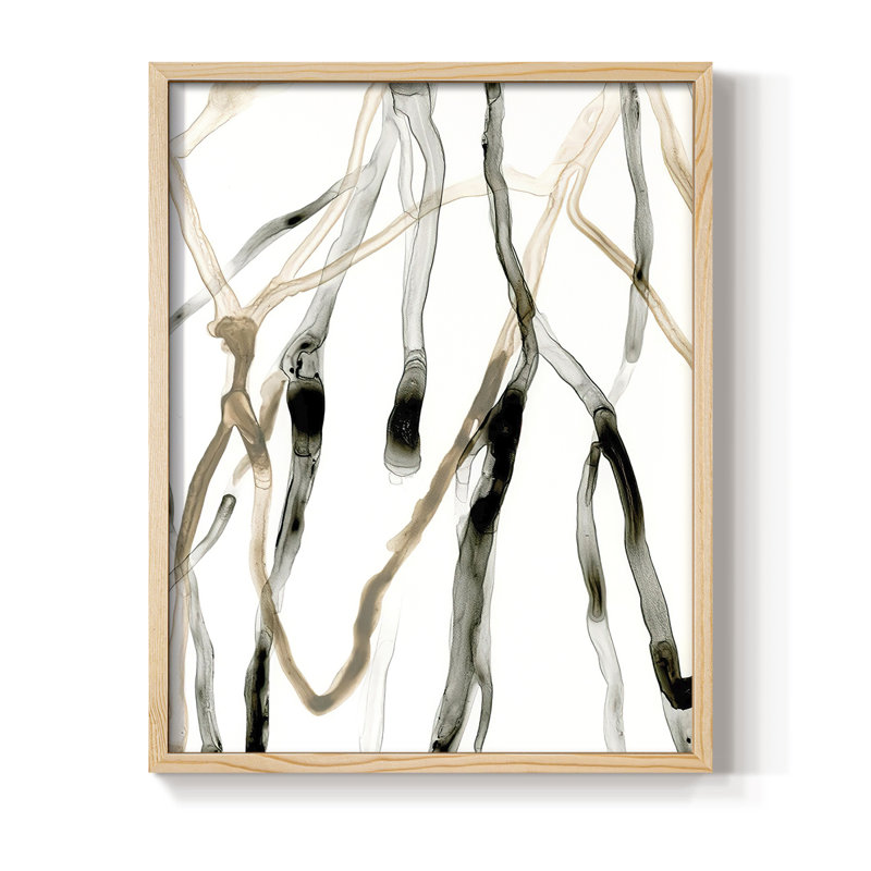 Runnel XI Framed Print - Solid Wood, 11" H x 9" W