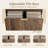 32" 2 Drawer Fluted Lateral File Cabinet,Wood File Storage For Legal/Letter/A4/F4 Files – Home Office Organization-728509046