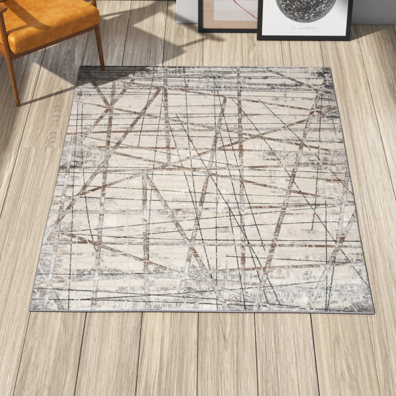 Prindle Abstract Indoor Rug, Rectangle 5'3" x 7'3"