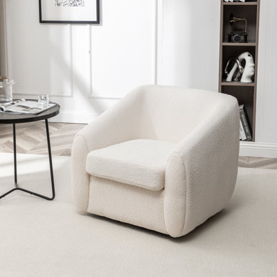 Shively 32'' Wide Upholstered Swivel Chair
