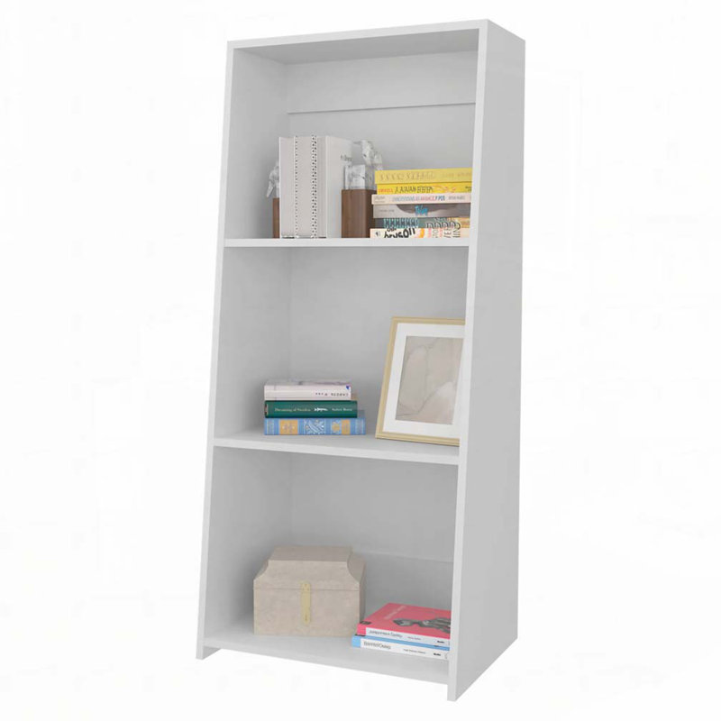 Bibliothèque avec 3 tablettes, Blanc