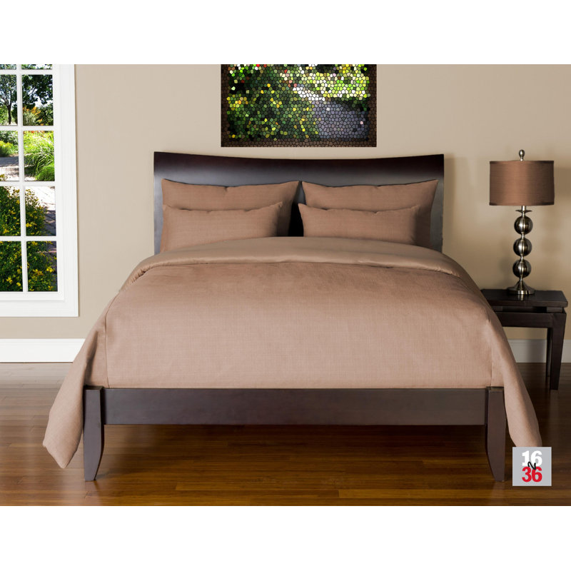 Belfast Polyester Duvet Cover & Insert, Full Duvet Cover & Insert + 5 Additional Pieces, Flax