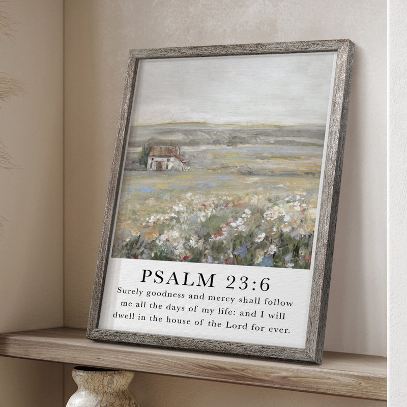 Pslam 119:105 Framed Print - Solid Wood, 15" H x 12" W