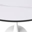Table de salle à manger ronde avec plateau en pierre frittée et base de piédestal en acier pour 2 à 4 personnes dans la cuisine et la salle à manger-1235713034-1280761446-1280761445