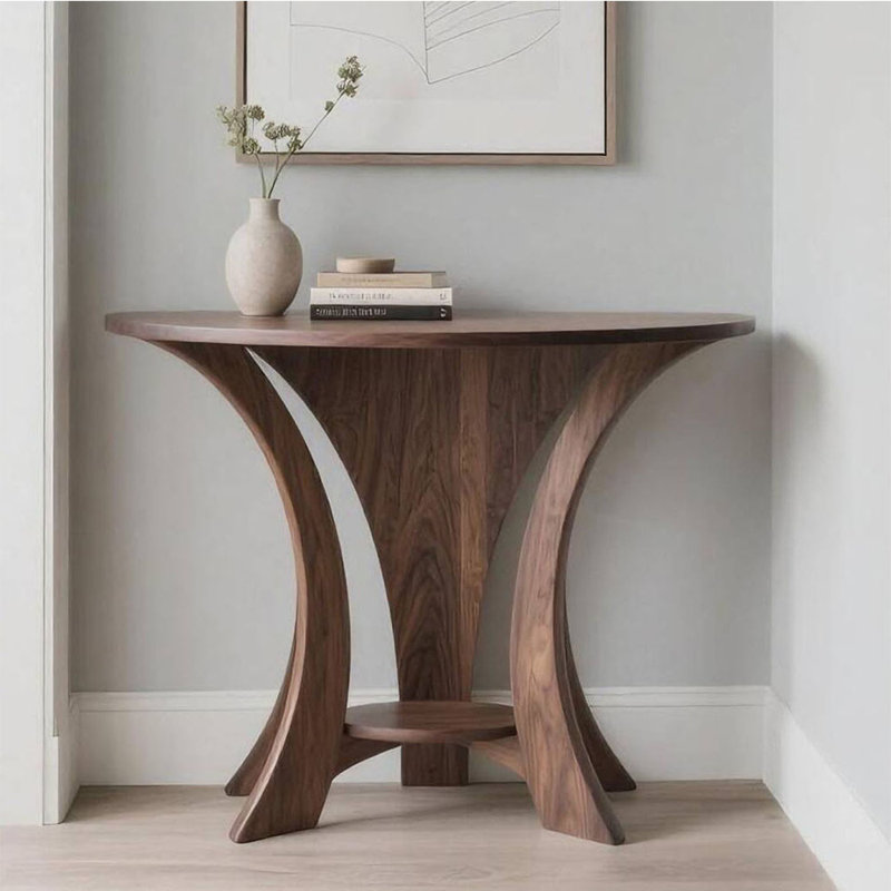 Table de véranda moderne et simple en bois, H 35,4 po x l 55 po x P 19,6 po