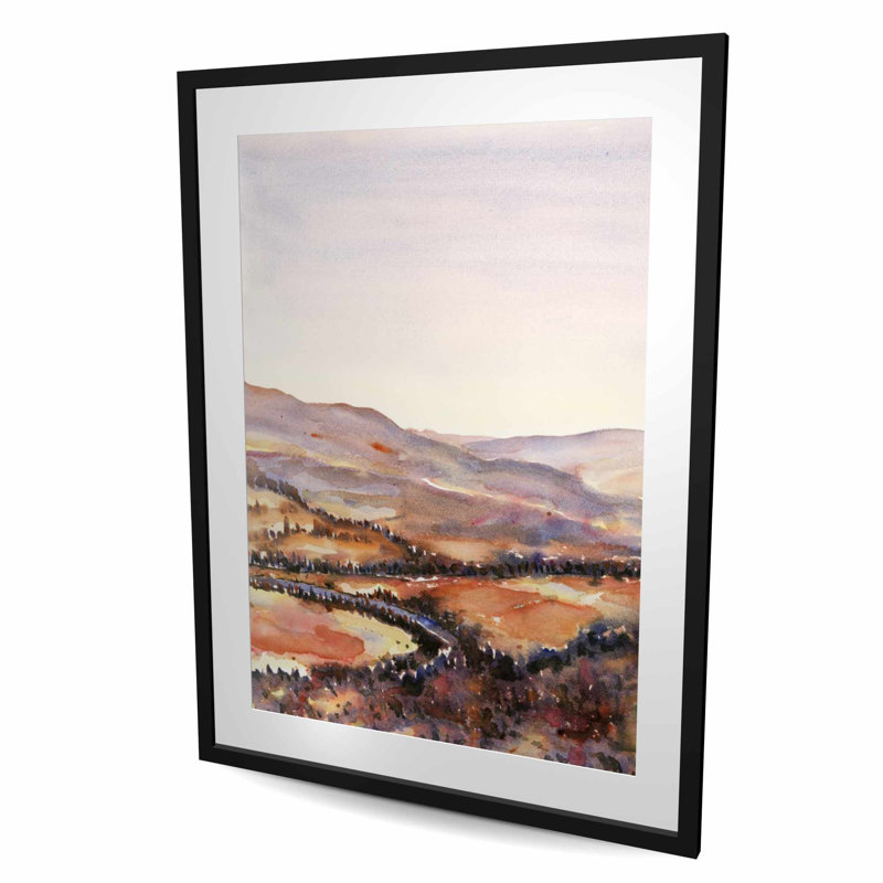 «Canadian Forest - Mountains Office», reproduction encadrée, H 48 po x l 36 po, Noir