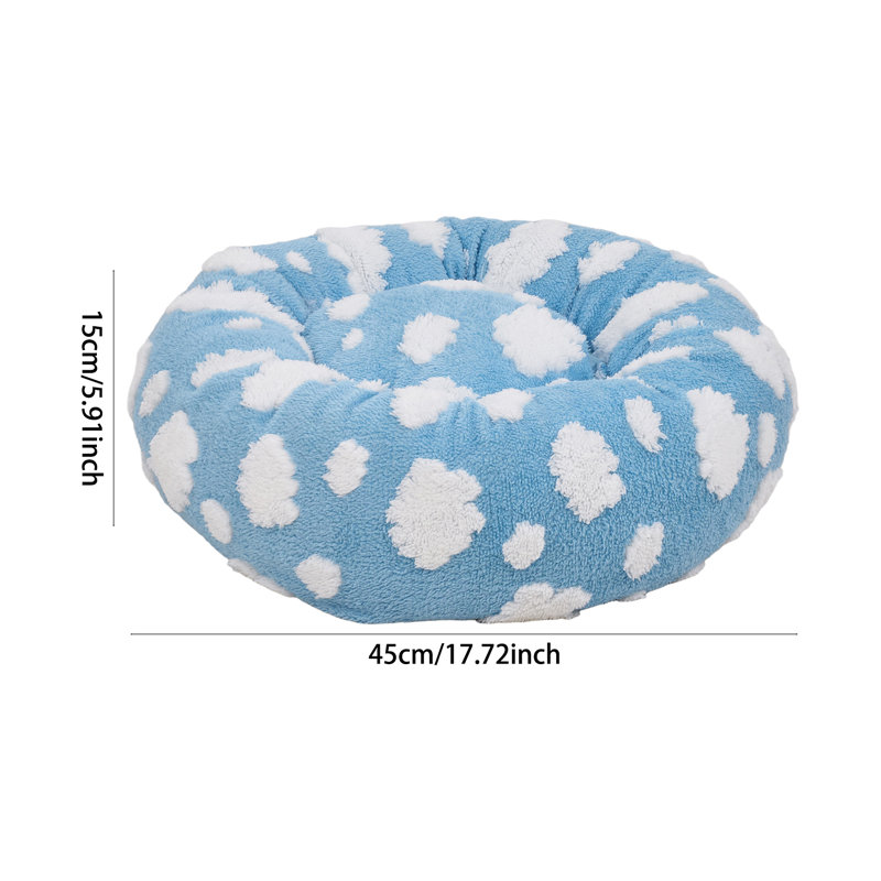 Plush Fabric, PP Cotton Nest Pet Bed