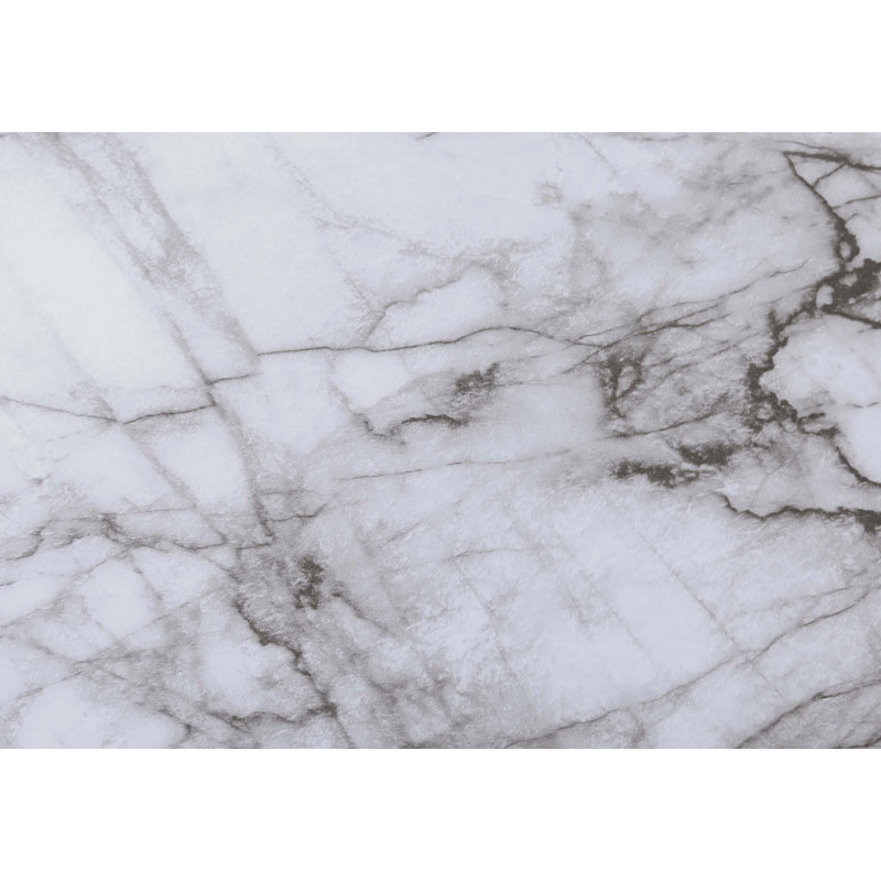 Ensemble de table, ensemble de 3 pièces, café, bout, côté, décor, salon, stratifié aspect marbre blanc, métal gris