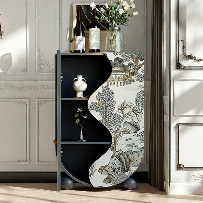 Modern creative multi-functional accent cabinet, Gray