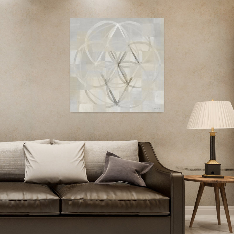 Illusion 1, art géométrique abstrait contemporain, H 32 po x l 32 po