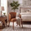 Chaise rembourrée avec pieds en bois-1950106059