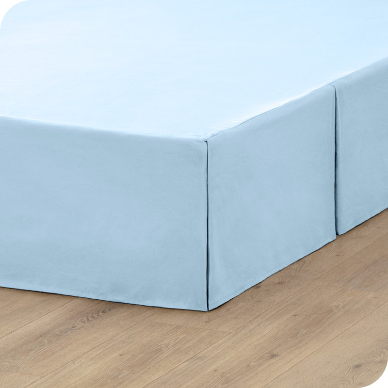 Tailored 15" Pleated Bed Skirt, Twin, Light Blue