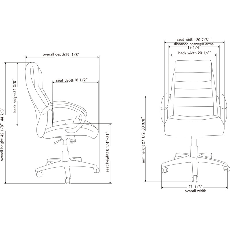 Fauteuil de direction deluxe, Noir