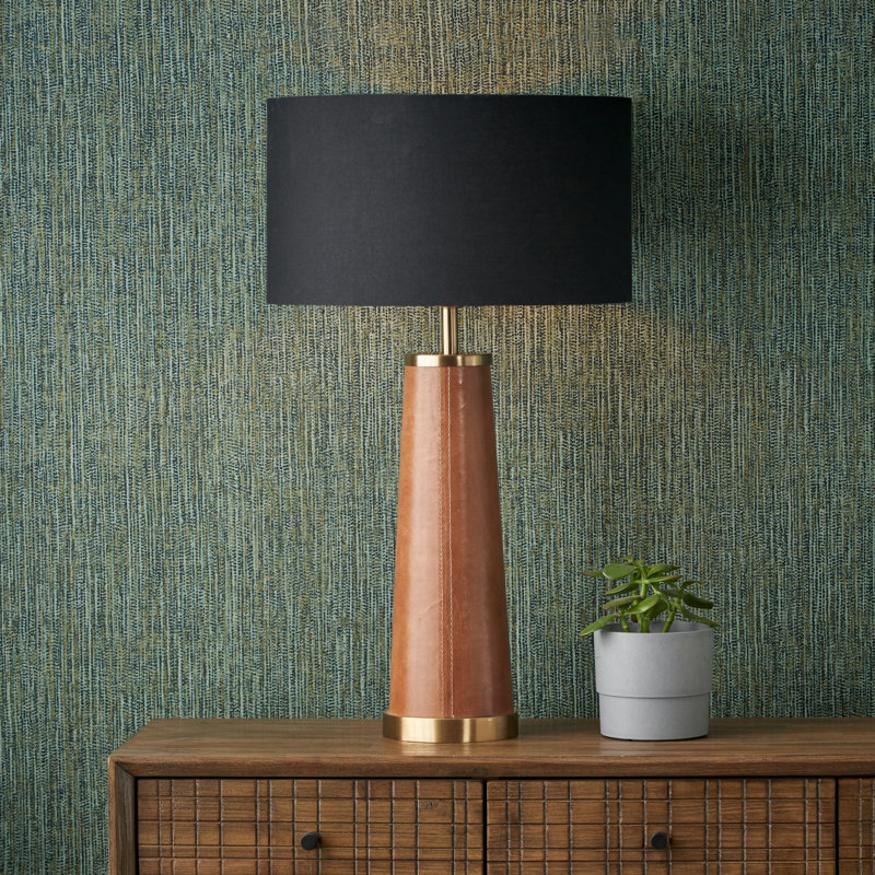 Drum Lamp Shade ( Screw On ), Black, 23cm H x 40cm W x 40cm D