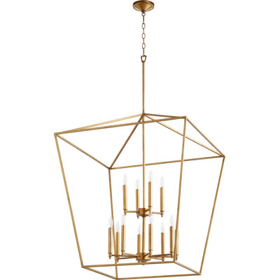 Lustre géométrique à 12 lumières Arletta