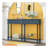 Console Table Sofa Table Easy Assembly With Two Storage Drawers And Bottom Shelf For Living Room, Entryway (Antique Navy)-1564127513