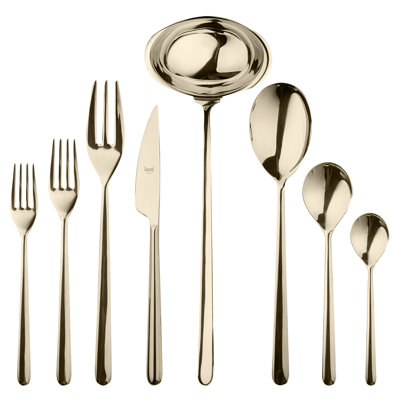 Ensemble de couverts Linea - 43 pièces - Champagne