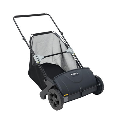 Balayeuse à gazon manuelle 21 po avec Pi. Sac à trémie, hauteur réglable et rangement pliable