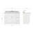 Hamlet 49 " W Freestanding Standard Free Standing 1 Single Vanity Bathroom Vanity With Carrara Marble Top-138976646-60199461