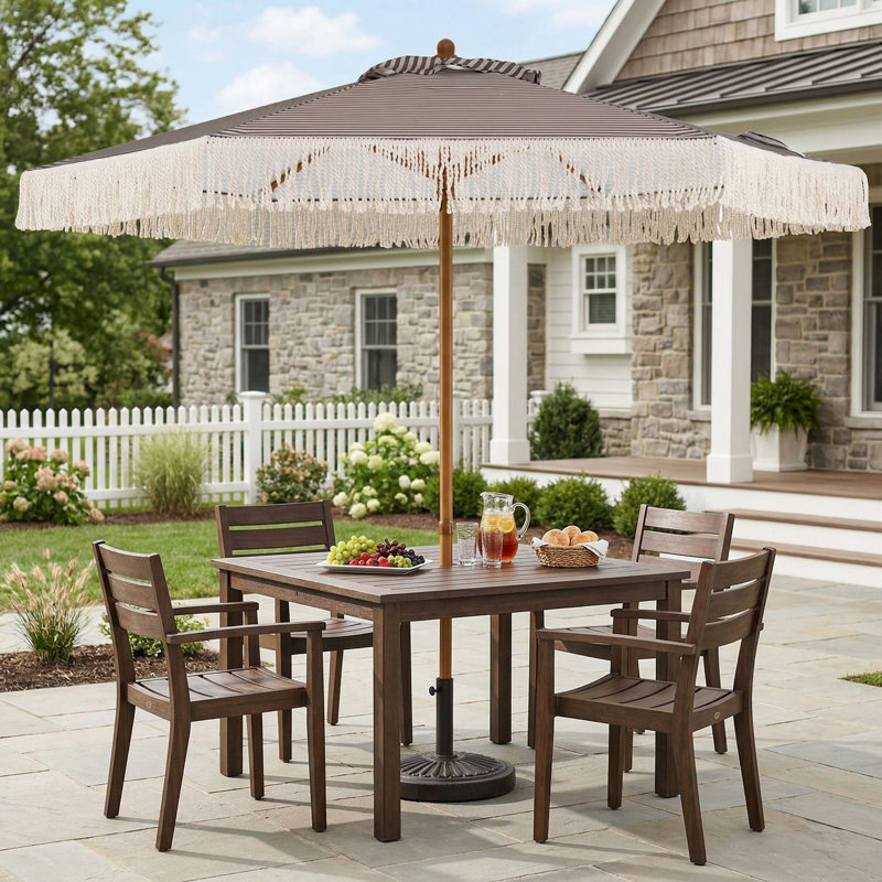 Parasol de plage durable et résistant aux rayons UV de 7 pieds Boho
