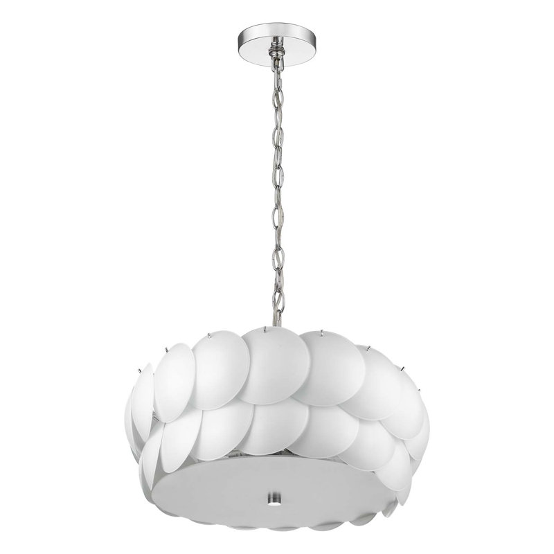 Luminaire suspendu tambour 1 lumières unique Cecilio