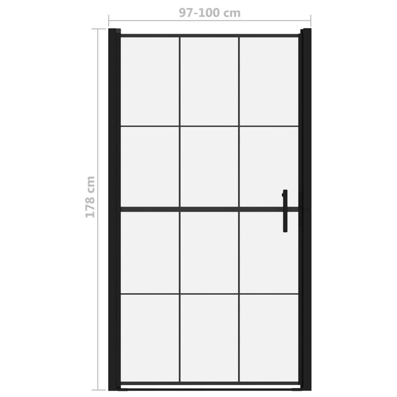 38.2'' - 39.4'' W x 70.1'' H Framed Shower Door with Clear Glass