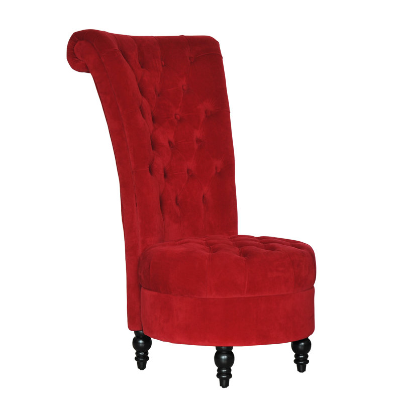 Dinwiddie Upholstered Accent Chair, Red