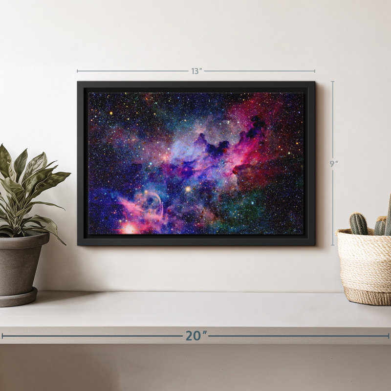 Impression sur toile Galaxy Galaxy Nebula, H 9 po x l 13 po