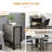Mobile Folding Table Folding Kitchen Table Extendable Dining Table With 6 Wheels And Storage Rack