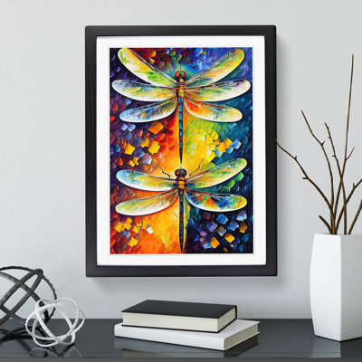 Two Dragonflies - Framed Print
