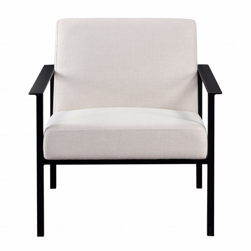 Chaise d'appoint - Métal blanc stationnaire avoine