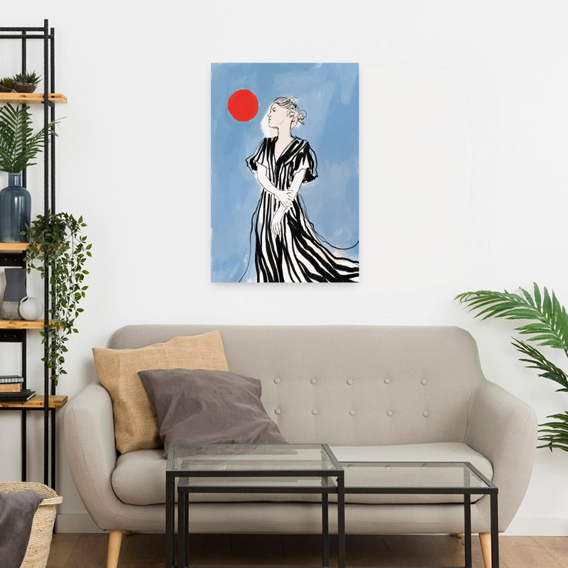 Art contemporain contemporain éthéré, H 48 po x l 32 po