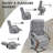 Aura Dual Motor Power Lift Chenille 180° Recliner With Wooden Armrests, Heated Massage, Side Pockets-1018217584