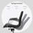 Modern Contemporary Slim Seek Mid Back Office Chair Ribbed With Arms Adjustable Height Swivel Wheels Chrome Base-748953379-741314200