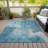Machine Washable Indoor/Outdoor Xhevrie Blue Rug-111829026