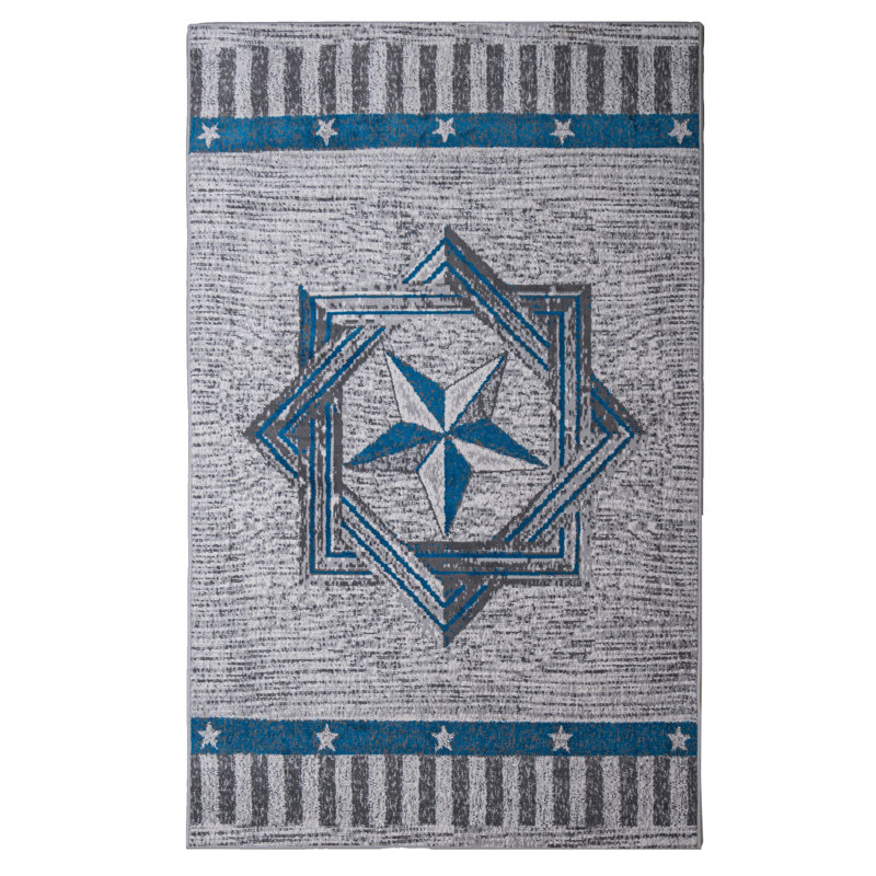 Mcmeans Indoor Rug, Rectangle 5' x 8'
