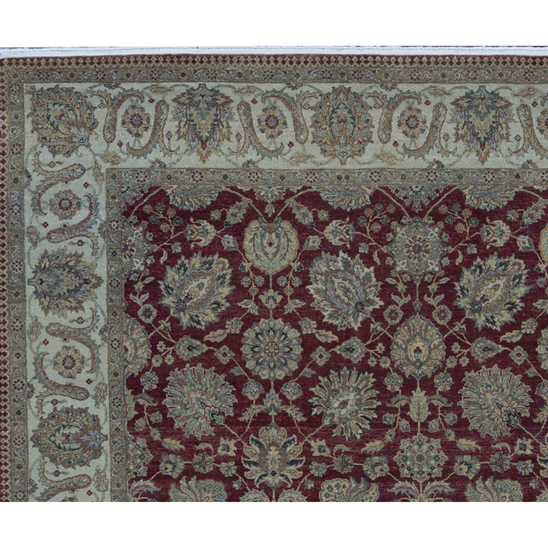 Shamas Oriental Area Rug in Red/Ivory/Green/Yellow