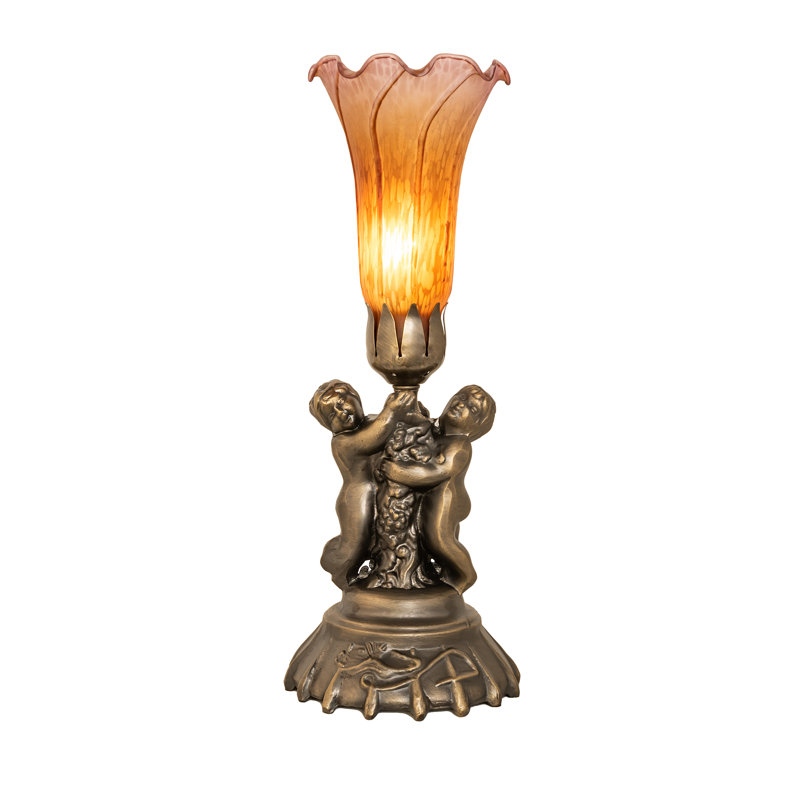 Table Lamp, Amber/Purple
