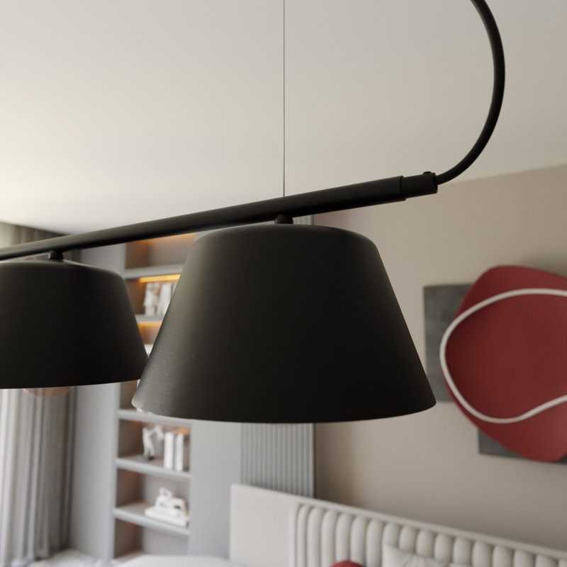 Marlynne 4 - Light Pendant, Black/White