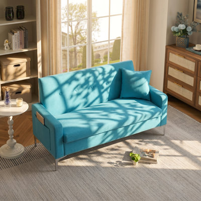 Avery 57.1" W x 24.4" D x 30" H Storage Loveseat Sofa