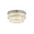 Modern 2-Light LED Round Crystal Flush Mount -1492803600