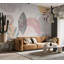 Murale abstraite pelez et collez - Esthétique moderne au trait-414697349