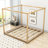 Plyler King Wood Canopy Platform Bed-1647991490