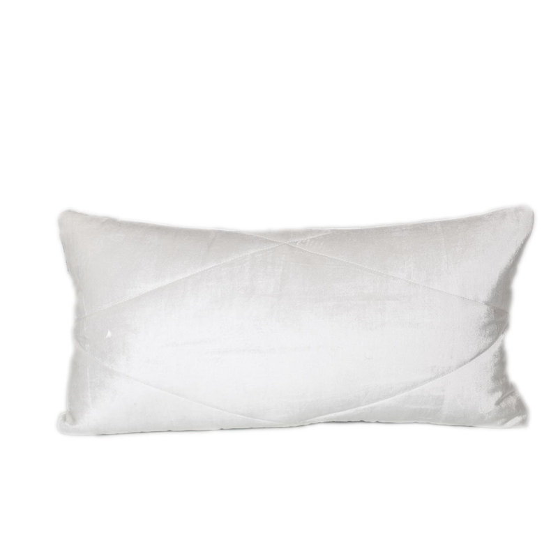 Coussin lombaire 12 po x 24 po, Blanc