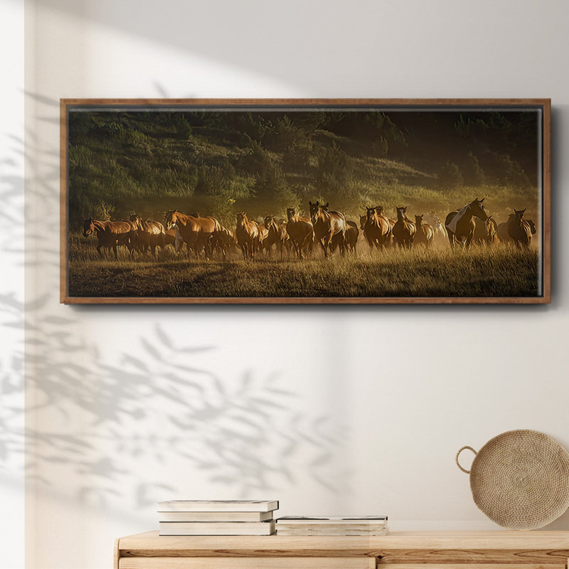 Wild and Free III - Toile encadrée, H 12 po x l 30 po