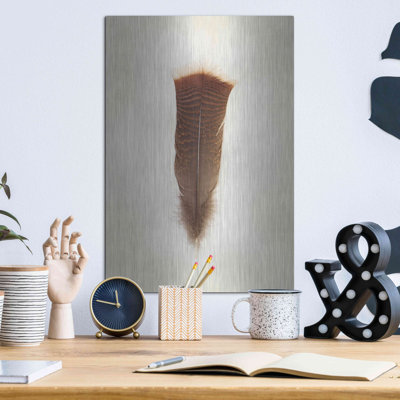 «Feather III» par Debra Van Swearing, art luxueux en métal «Feather III» par Debra Van Swearingen
