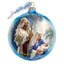 Holiday Splendor 5'' Handmade Glass Animals Ball Ornament