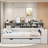 Rabito  Daybed With Storage Shelves, Two Drawers And Study Desk-822325190
